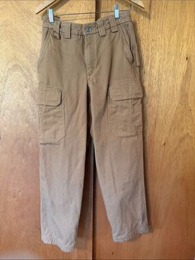 Men's Flannel-Lined Duluth Trading Company Heavy Duty workpants - Size 32/32